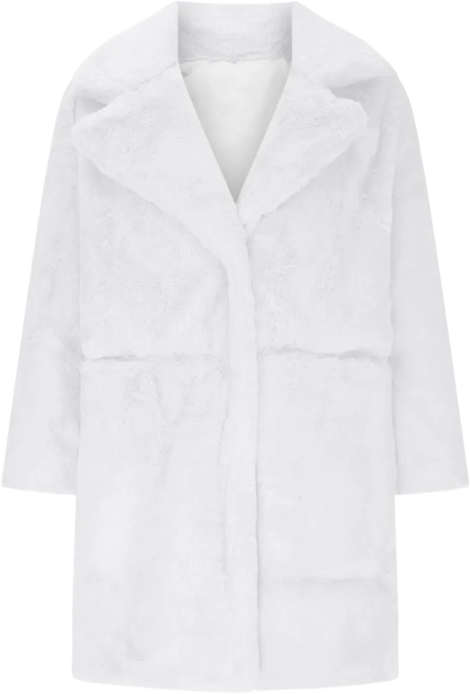 Binmer Faux Fur Winter Coats for Women Cold Weather Warm Faux Fur with Inner Lining Jackets Furry Outwear Plus Size S-5XL