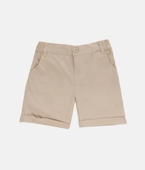 Boys Linen Shorts - Beige