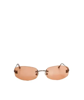 Chanel Rimless Brown Tinted Sunglasses - AWL1309