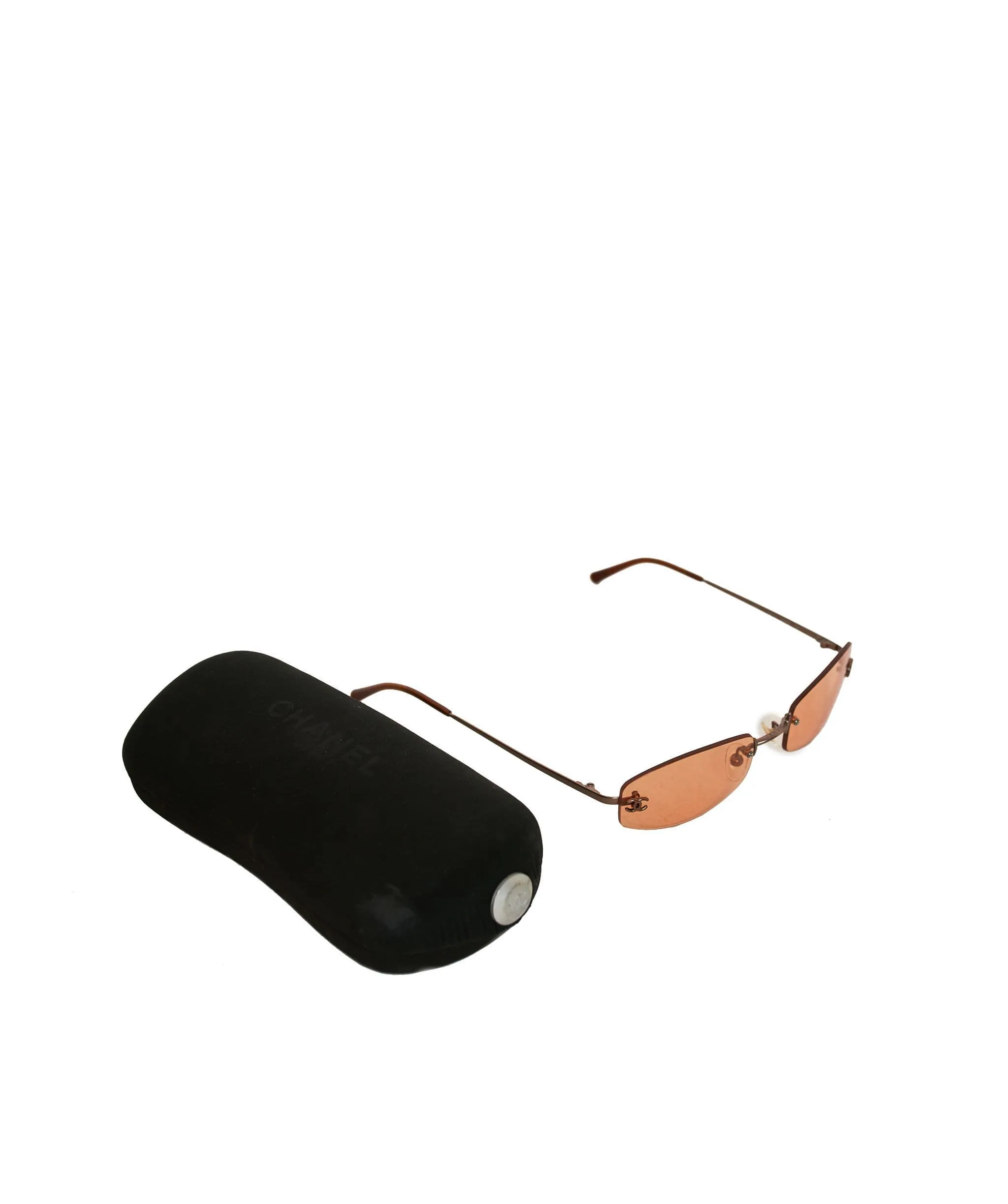 Chanel Rimless Brown Tinted Sunglasses - AWL1309