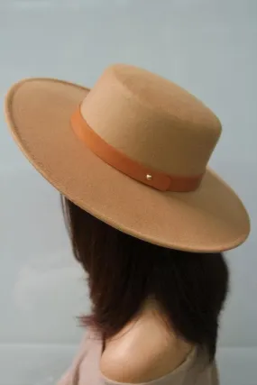 Classic Unisex Leather Band Fedora