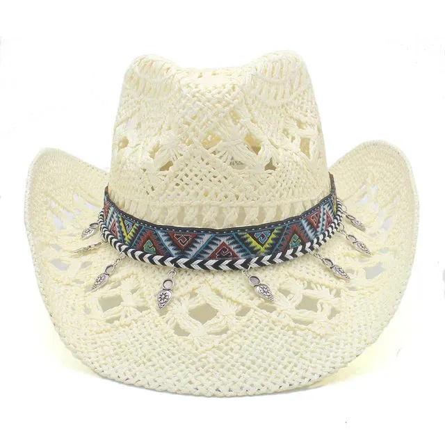 Effortlessly Chic Straw Cowboy Hat