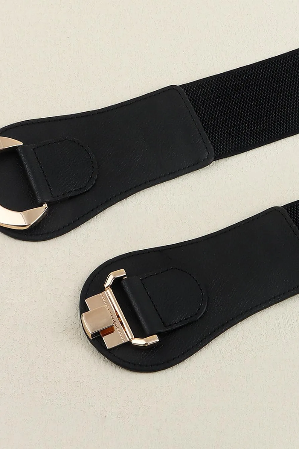 Elegant Alloy Closure Elastic Waist Belt for Stylish Comfort