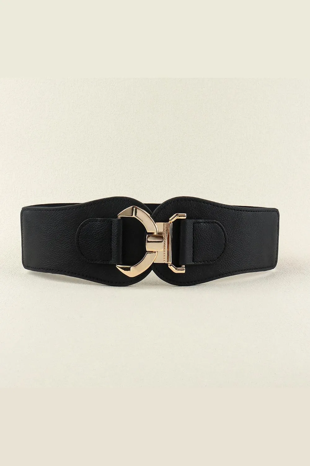 Elegant Alloy Closure Elastic Waist Belt for Stylish Comfort