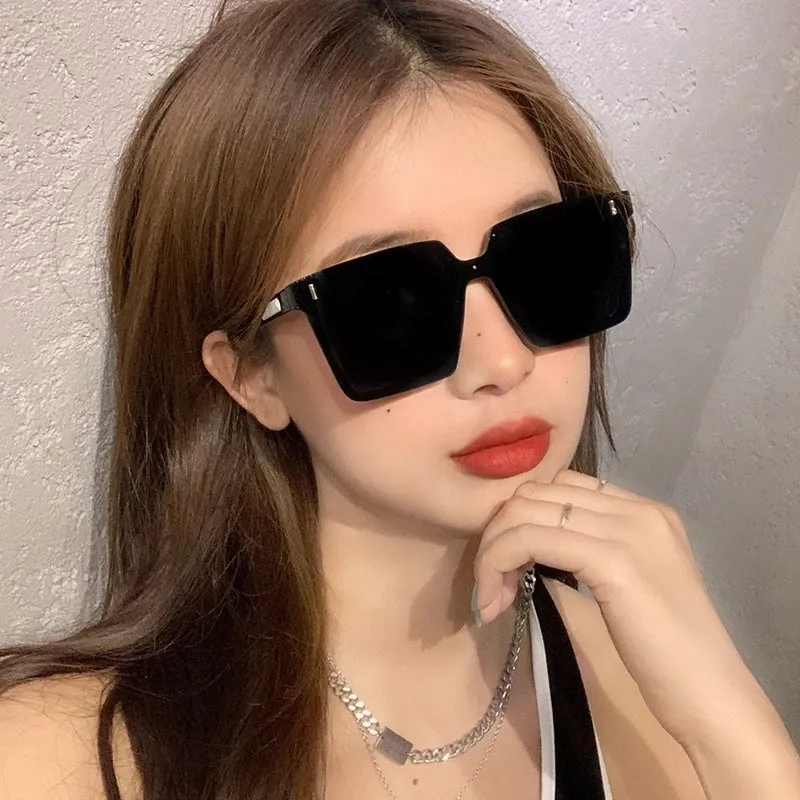 Elegant Simple Style Solid Color Pc Square Full Frame Women's Sunglasses