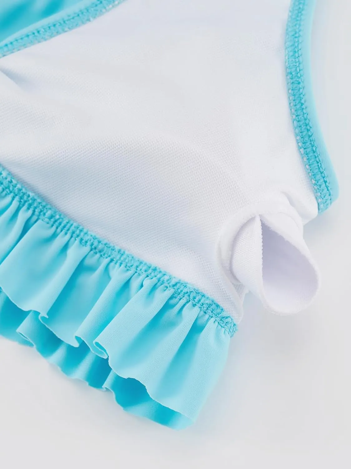 ESHOO Girls Swimsuits 3 Piece Bikinis Sets with Cover Up Skirt Warp Bathing Suit Beach Swimwear for Teen Girls 10-14 Years