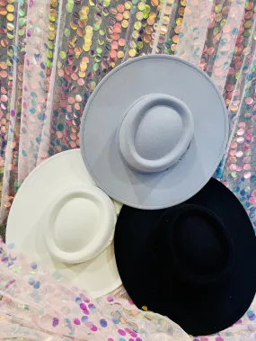 Felt Large Fedora Hat (Color Options!)