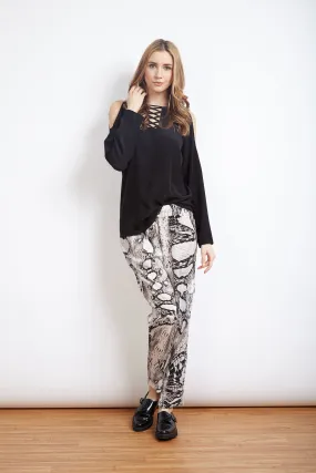 Fresh Perspective Cold Shoulder Celine Blouse
