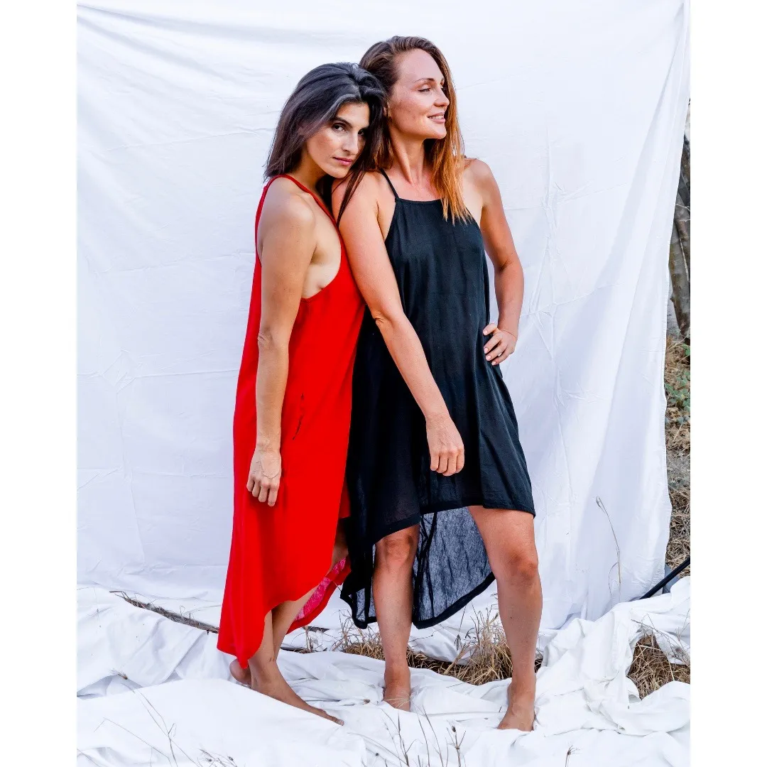 Halter Coverup Dress Rojo