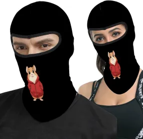 Hamster Wearing A Red Jacket Fashion Ski Mask Breathable Full Face Masks Balaclava Scarf Outdoor Sports Cycling