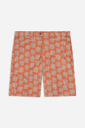 Heritage Short - Burnt Peace Flower