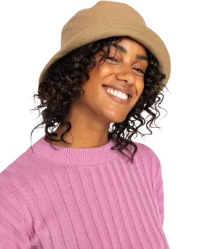 High Dance Morning Felt Hat in Camel