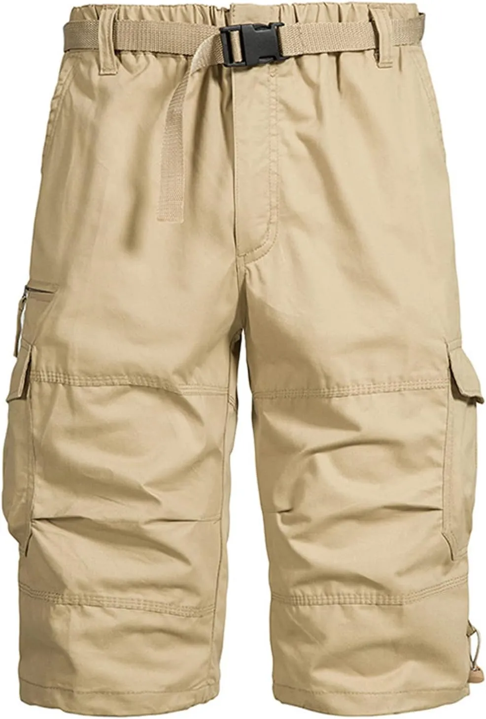Men's Camo Cargo Shorts Relaxed Fit Multi Pockets Camouflage Military Shorts Cotton Twill Outdoor Shorts