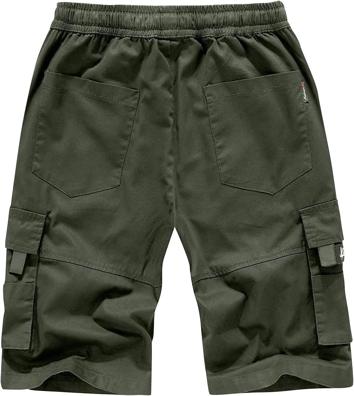Men's Cargo Shorts Elastic Waistband Drawstring Summer Casual Shorts Relaxed Fit Work Shorts