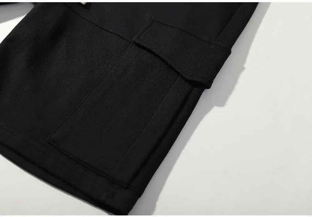 Mens Shorts Athletic Cotton Relaxed Fit Shorts Comfy Cargo Shorts Wide Leg Men Summer Beach Shorts Multic-Pocket Loose