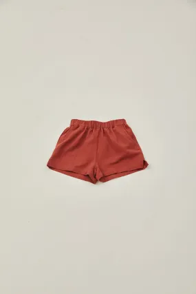Mini Relaxed Shorts in Sienna