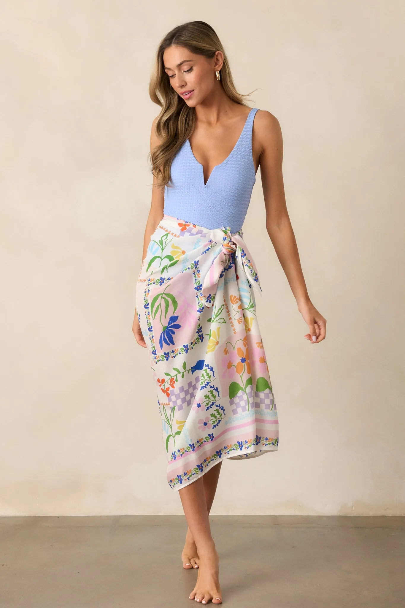 MINKPINK Nikita Ivory Picnic Sarong