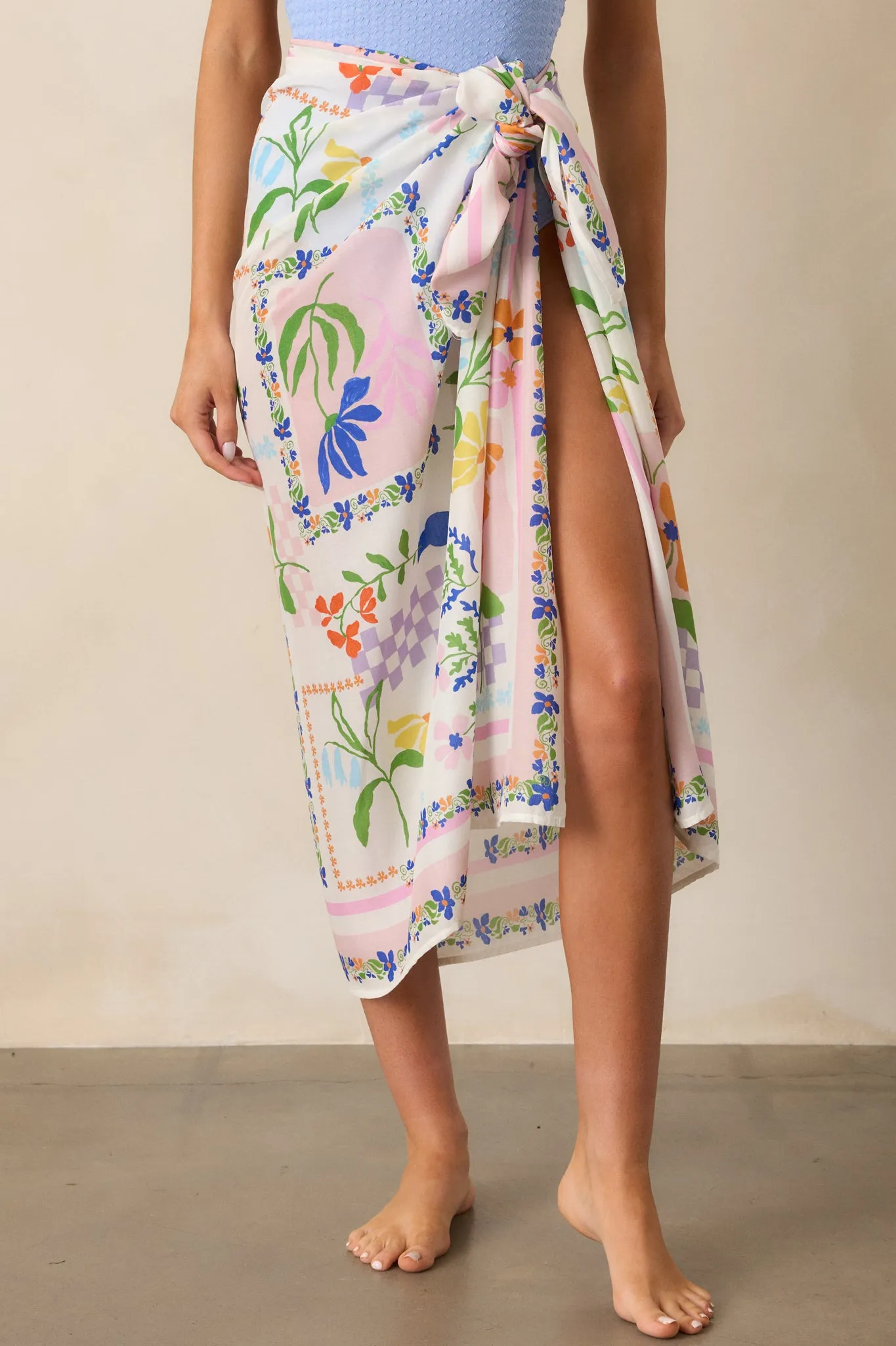 MINKPINK Nikita Ivory Picnic Sarong