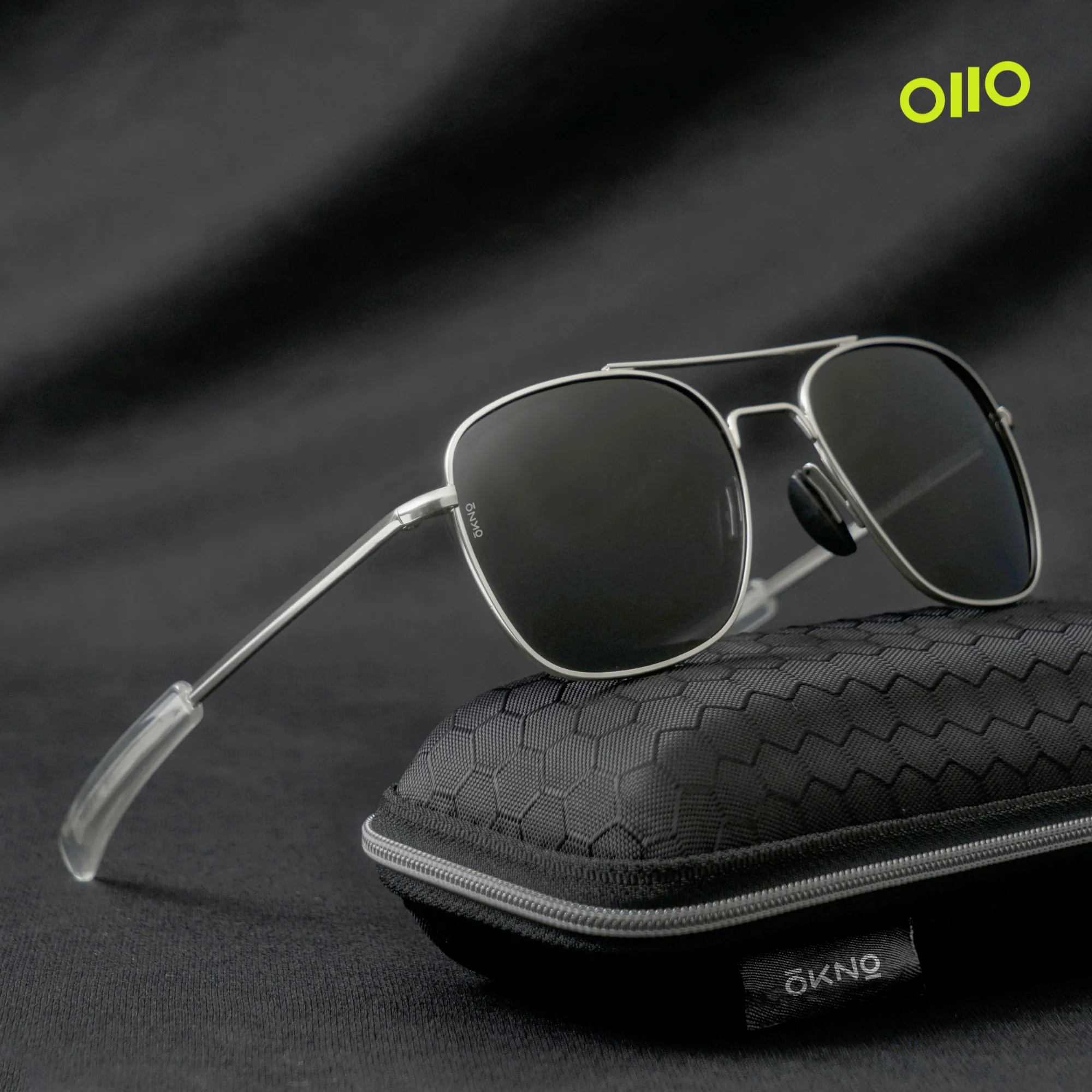 NightFire Silver Black Power Sunglasses