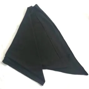Plain Cotton Stretch Chemo Bandana Black
