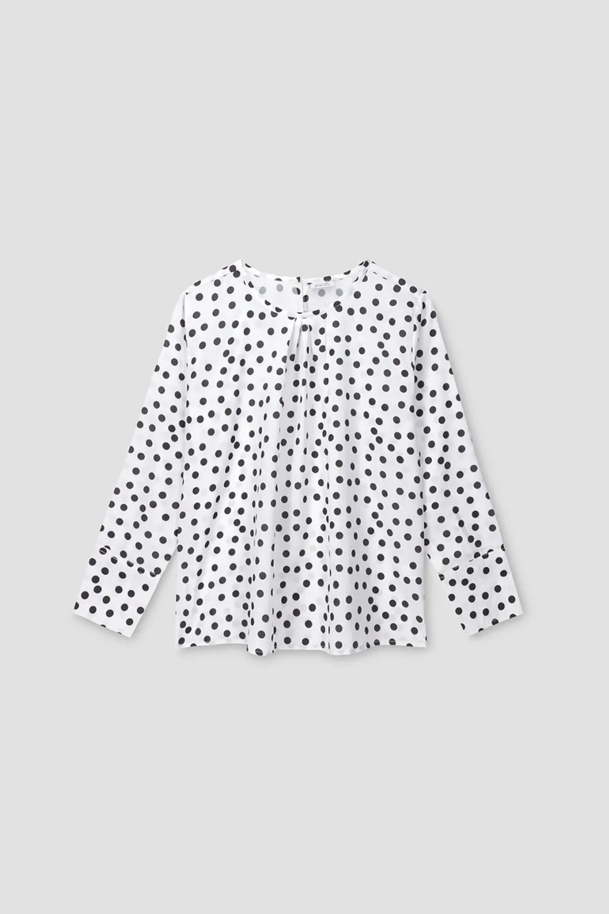 Polka Dot Shirt For Women - White