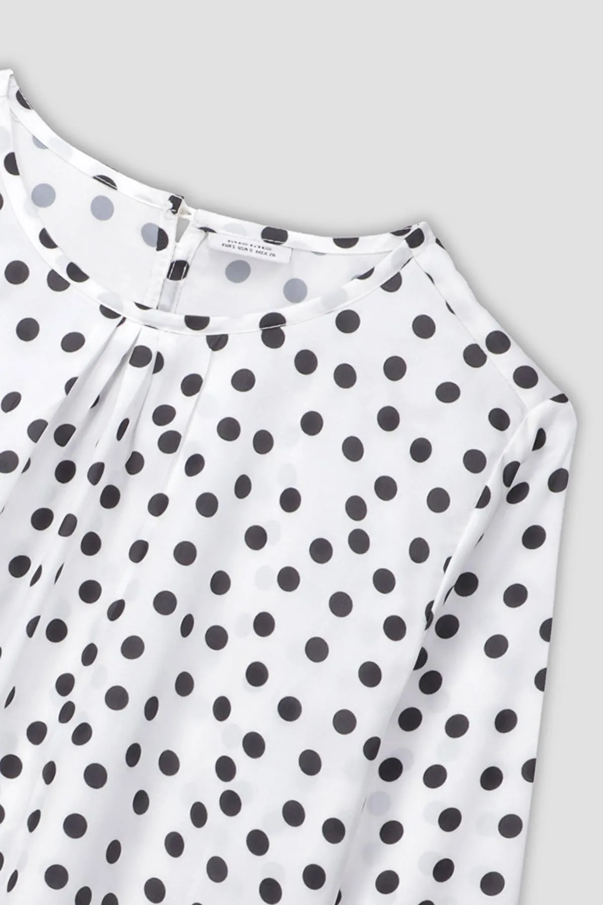 Polka Dot Shirt For Women - White