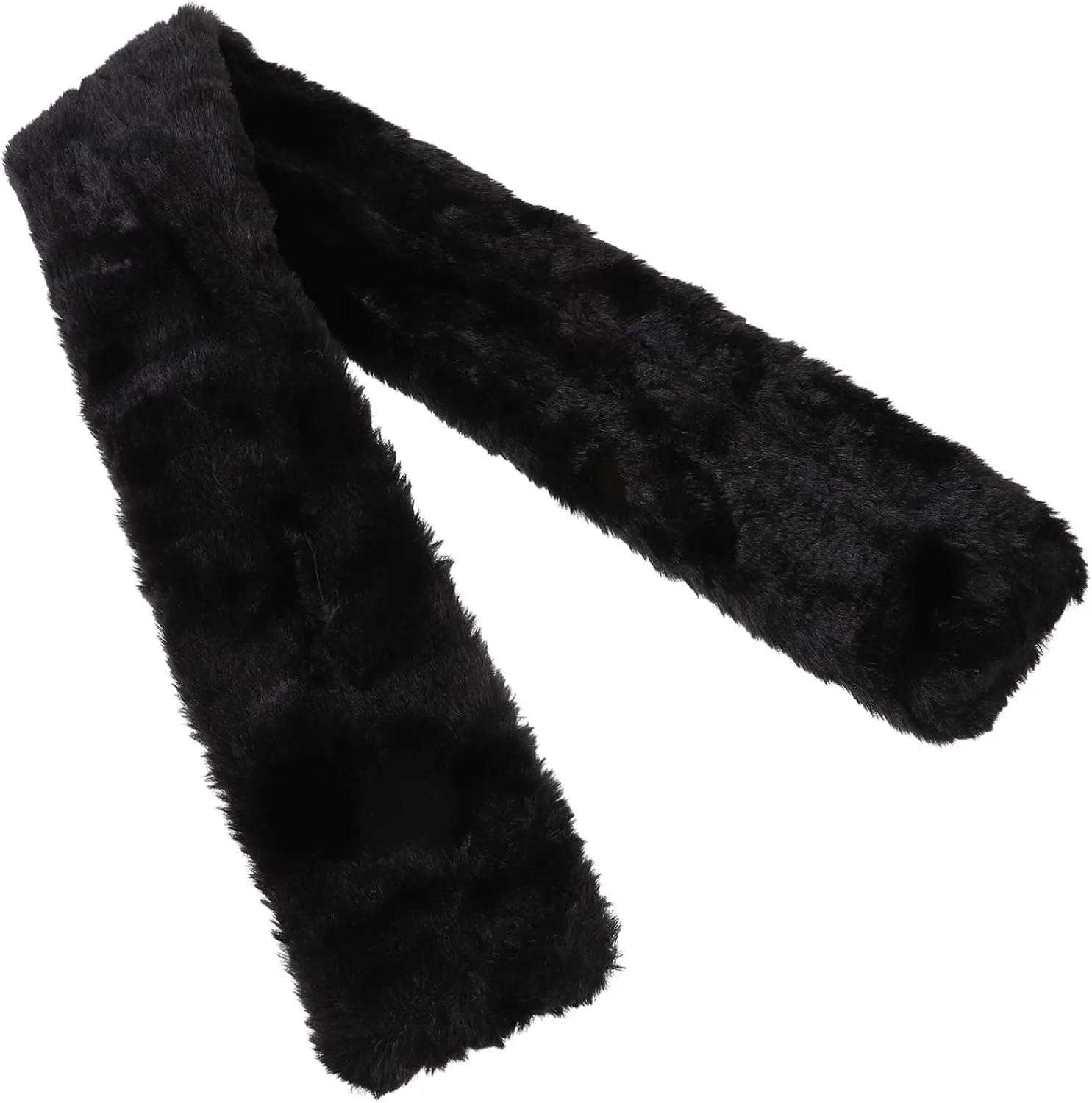 POPETPOP Faux Fur Collar Scarf Women's Scarf Wrap Light Weight One Size Fits Winter Faux Fur Collar