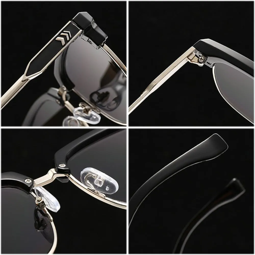 Popular Fashion Men Sunglasses Gradient Shades UV400 Vintage Women Green Glasses