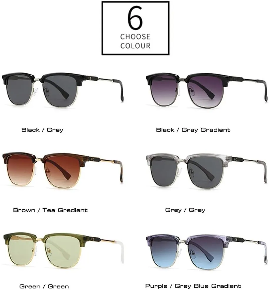 Popular Fashion Men Sunglasses Gradient Shades UV400 Vintage Women Green Glasses