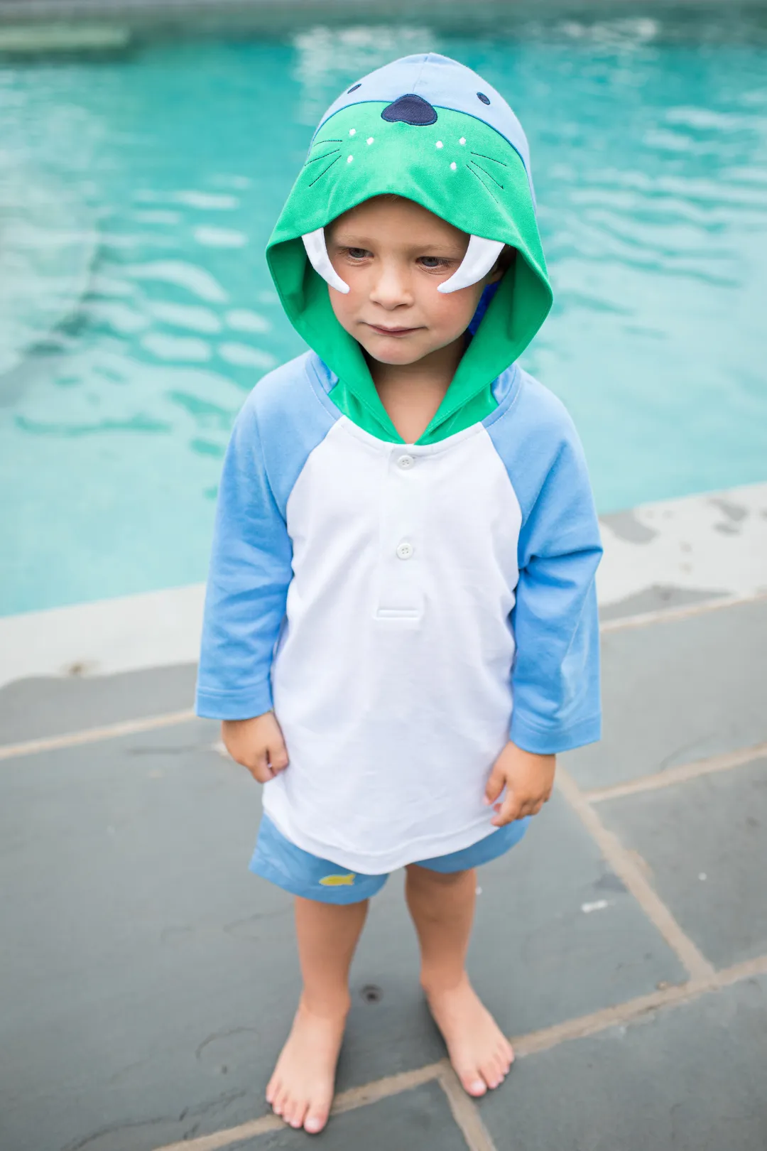 Sea Breeze Walrus Hood Coverup