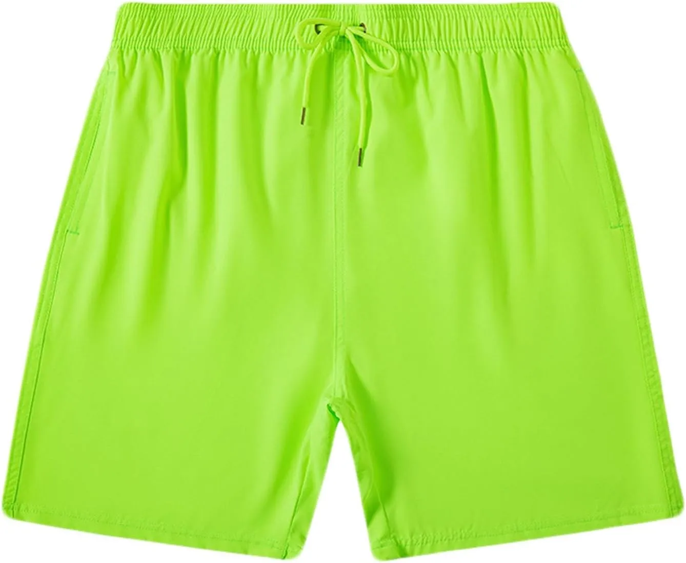 Shorts Men Casual Beach Swimming Surfing Truncks Shorts Relaxed Fit Quick Dry Men Drawstring Shorts Bright Color