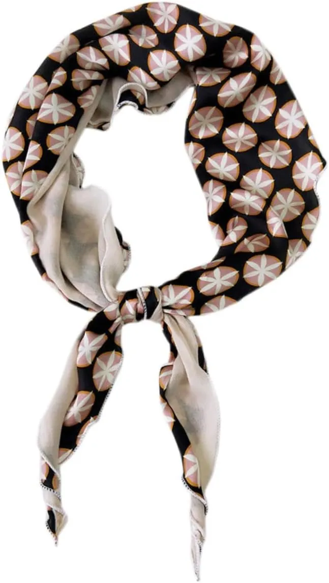 Spring Summer Rhombus Women Headscarf Soft Breathable Fashion Scarf for Stylish Looks for Spring and Summer Wear Comfortable Blend Design Creative Matching Decor