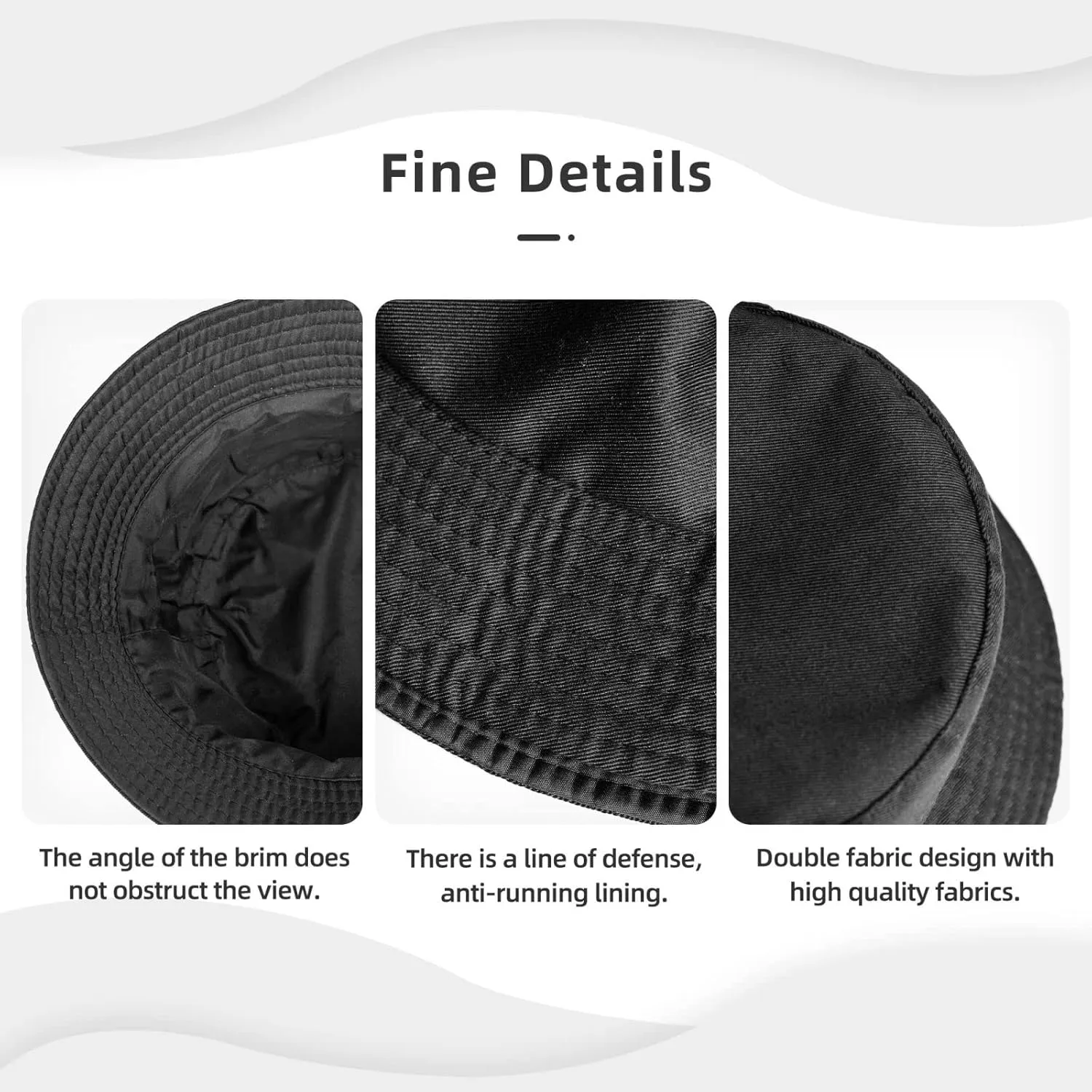 Sun Hats for Women Men Beach Bucket Hat Haunted Horror Wallpaper Hat Cotton Summer Fishing Hat Sun UPF 50 