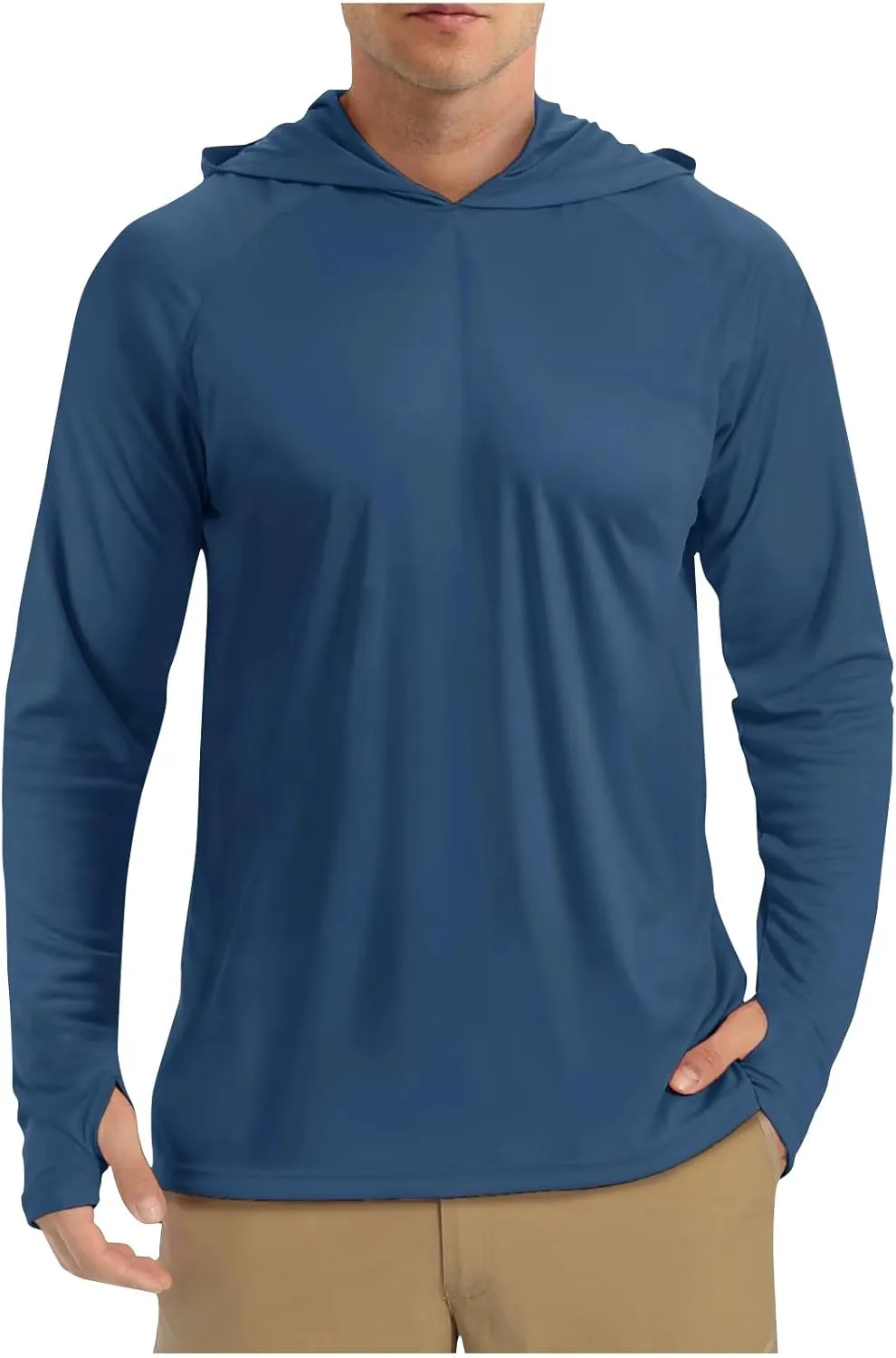 Sun Shirt UPF 50  Men's Fishing Long Sleeve UV Protection Hoodie Hiking Rash Guard Beach Swimming Running Pullover