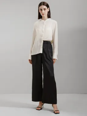 Textured Semi Sheer Blouse