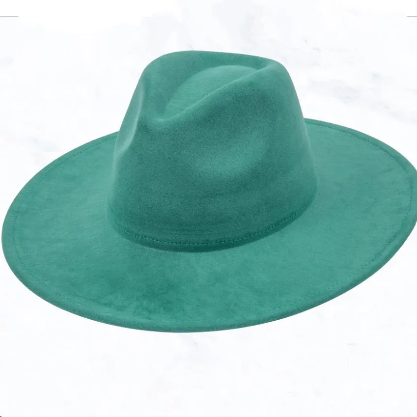 Turquoise Floral Western Leather Band w/ Choice of Boho Hat 984z