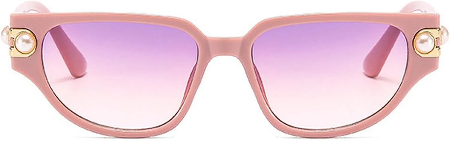 Vintage Cat Eye Sunglasses Women Sun Glasses For Female Luxury Pearl Sunglasses Trendy Sexy Ladies Elegant Eyeglasses UV400
