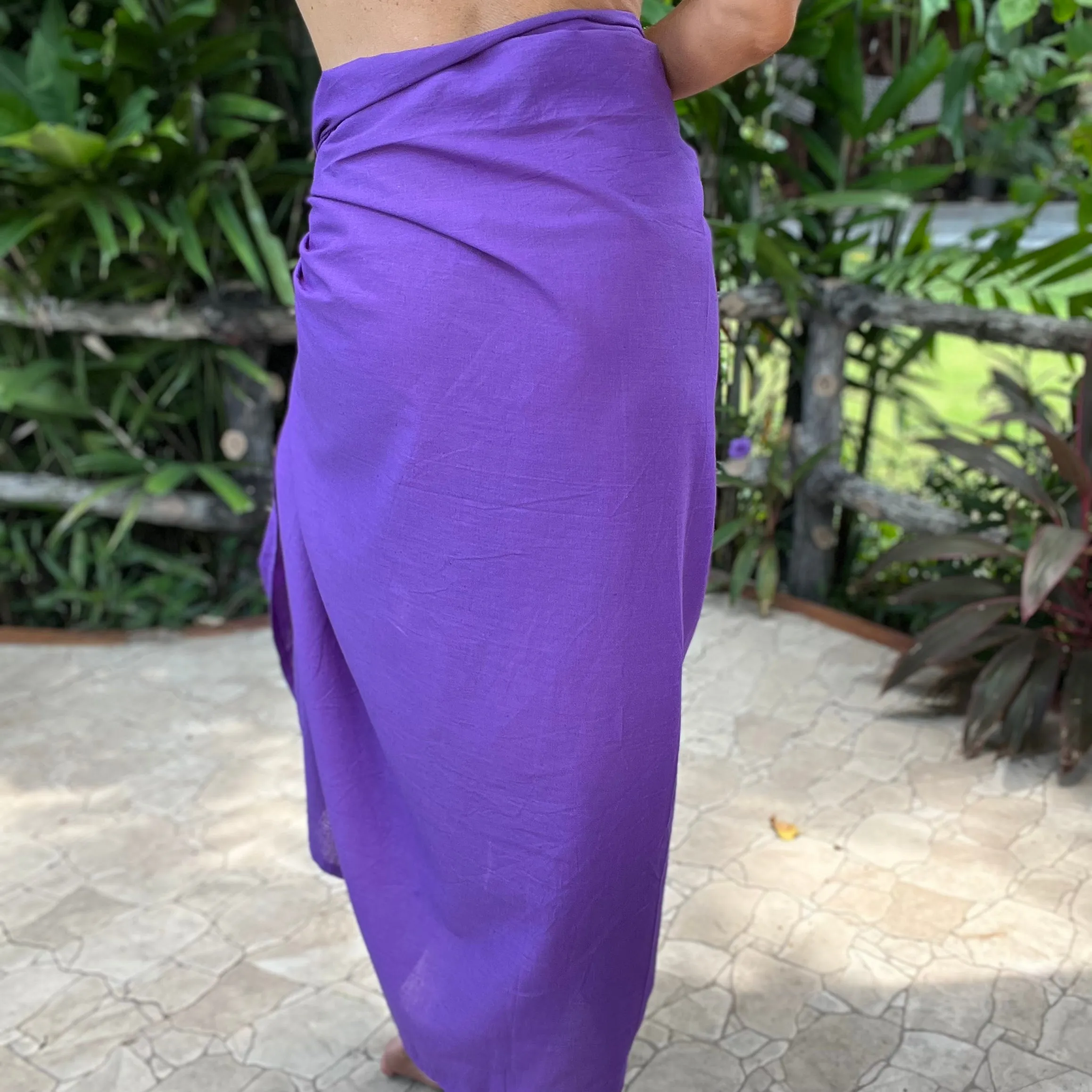 Violet Cotton Sarong