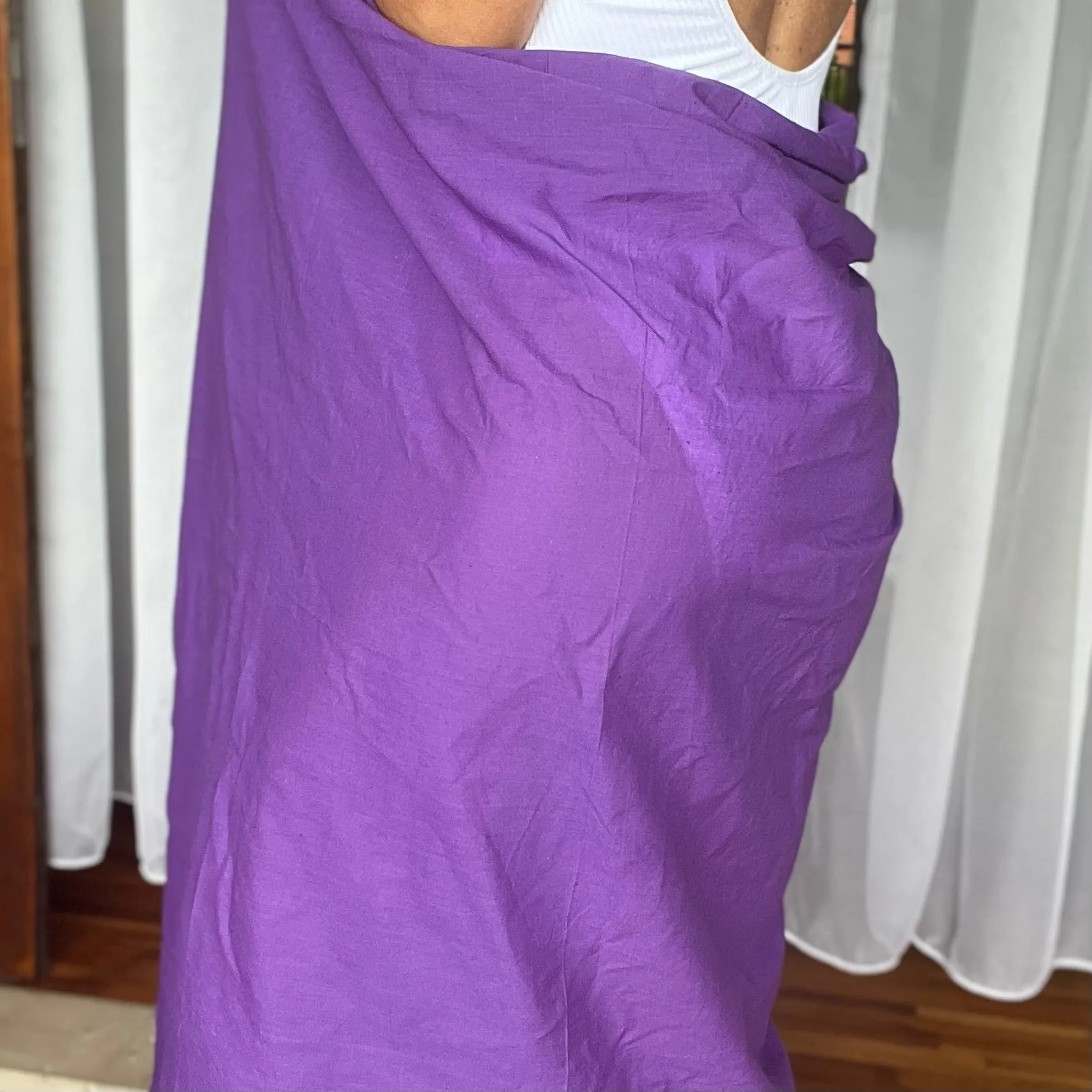 Violet Cotton Sarong