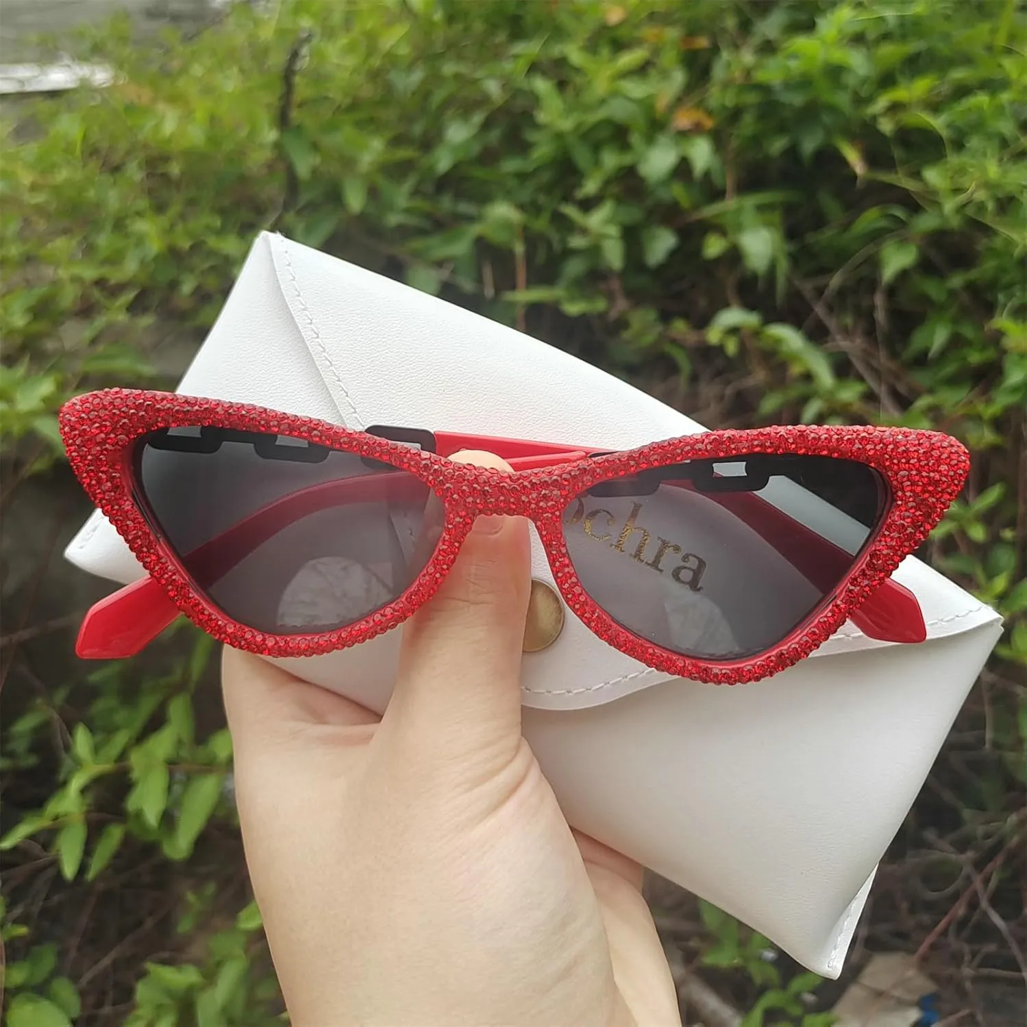 willochra Bling Rhinestones Sunglasses Women Cat Eye Diamond Sun Glasses Female Fashion Square Eyeglasses