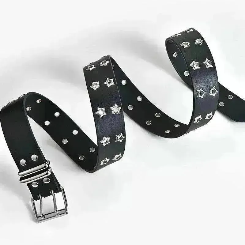 Women's Fashion Stars Decorative Double row Belt