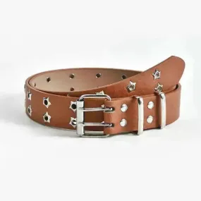 Women's Fashion Stars Decorative Double row Belt