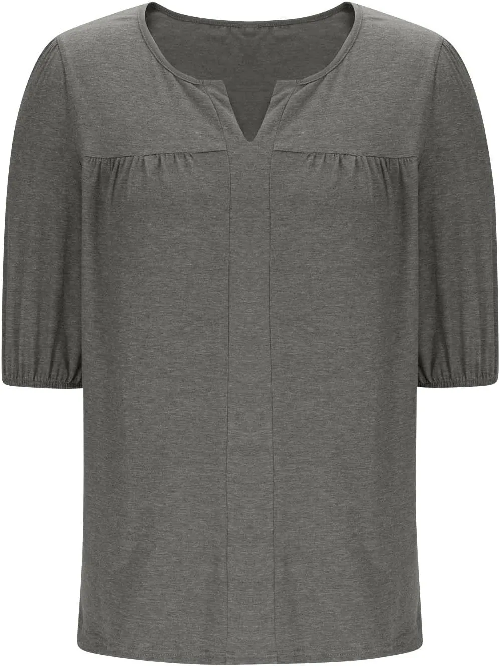 Xiaojmake Womens Summer Casual Tunic Tops Dressy 2025 Short Sleeve Pleated Trendy Shirts Casual Flowy Blouse for Leggings